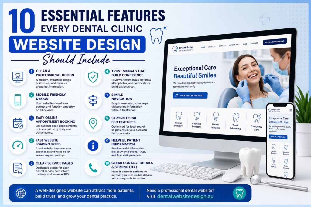 10 essential features for dental websites