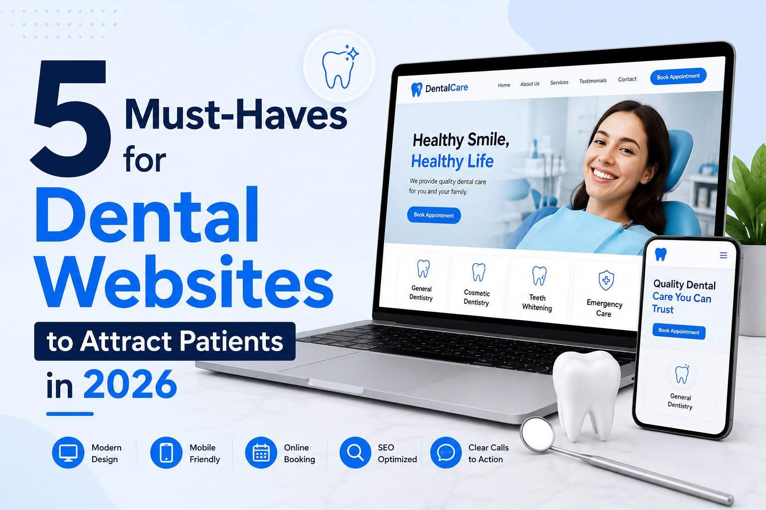 5 must-haves for dental websites 2026
