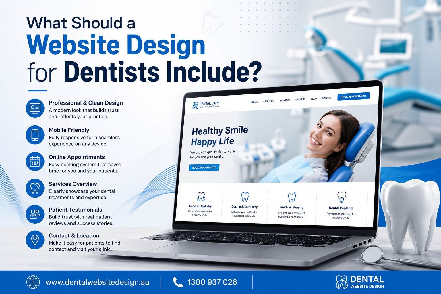 What Should a Website Design for Dentists Include